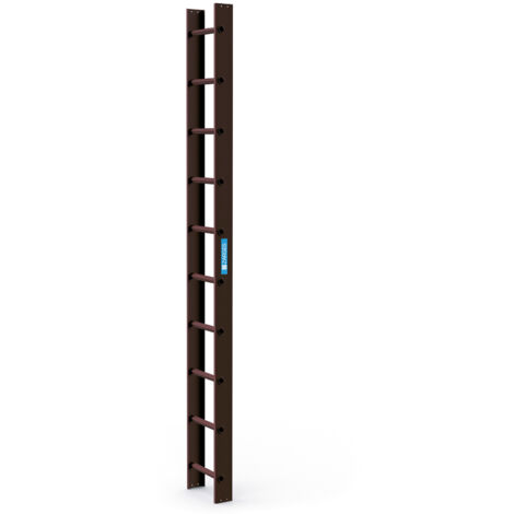 Zarges Dachleiter 10 Sprossen braun