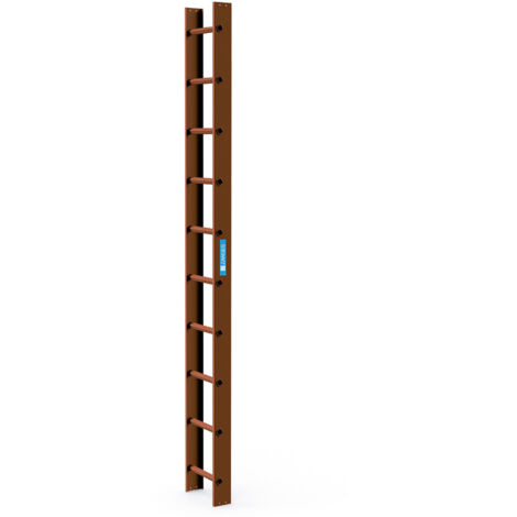 Zarges Dachleiter 10 Sprossen kupferbraun