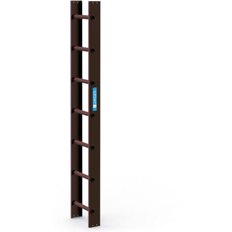 ZARGES Dachleiter 2.0 m Braun 7 Sprossen