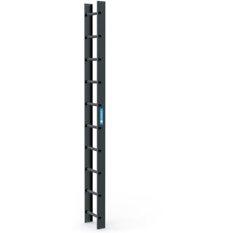 ZARGES Dachleiter 2.8 m Anthrazitgrau 10 Sprossen