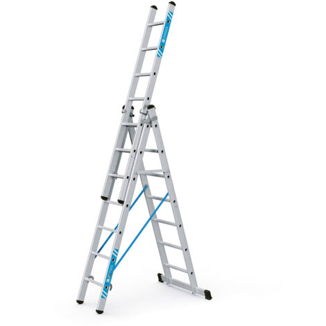 ZARGES Mehrzweckleiter Skymaster X, LM, 3 x 7 Sprossen