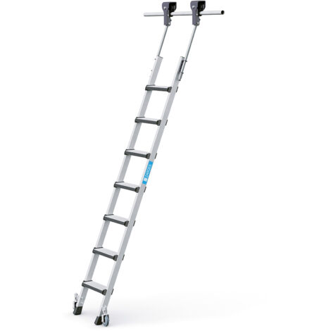 Zarges Regalleiter fahrbar Comfortstep Trec LH 7 Stufen