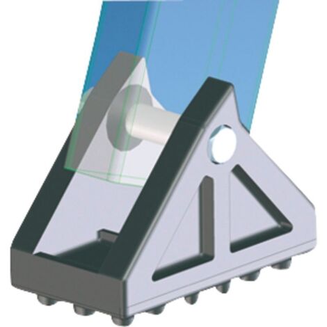 ZARGES Schwenkfuß mit Gummiauflage 100 x 55 mm