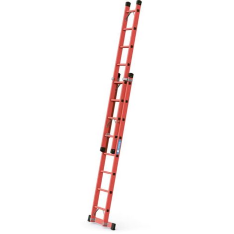 Zarges Vollkunststoff-Schiebeleiter Everest EFA 2E 2x8 Sprossen