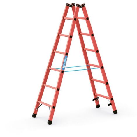 Zarges Vollkunststoff-Sprossen-Stehleiter EFA B 2x6 Sprossen