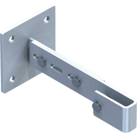 Zarges Wandhalter verstellbar Edelstahl 275-375mm Wandabstand