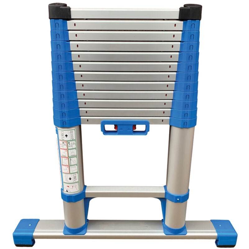 40401 3.8m Compactstep l Telescopic Ladder and Stabiliser Bar - Zarges