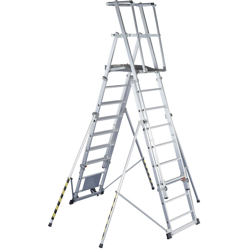 Zarges - Plate-forme mobile télescopique, en aluminium, 12