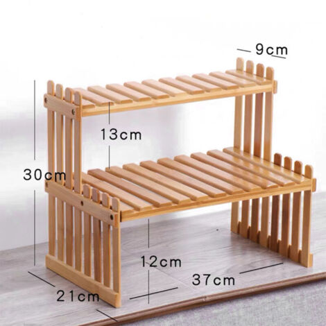 ZASCHMOY Support de Pot de Fleur, Support de Soucoupes en Bambou pour Plantes D'intérieur, Mini Jardinière de pour la Maison, Le Bureau et Le Jardin (Bambou)