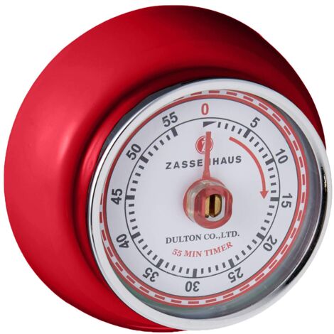Zassenhaus 72327 - Timer da cucina Speed, colore: Rosso