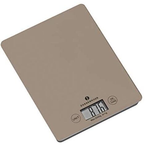 Zassenhaus Küchenwaage Digitalwaage Balance Cool Grey Küchenwaagen