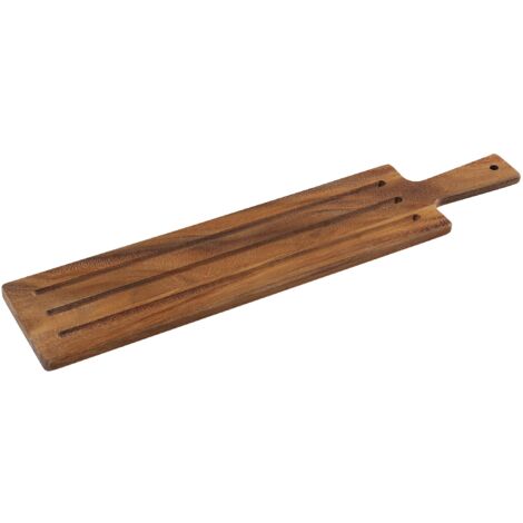 Zassenhaus Tagliere da portata in acacia, tagliere per pane, baguette, 60 x 13 x 1,5 cm, in legno di acacia, piatto da portata extra lungo