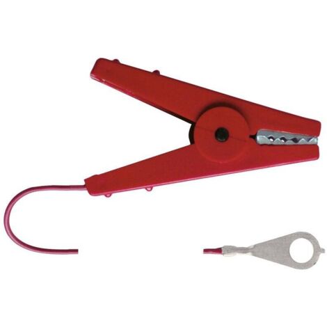 AKO AGRARTECHNIK Zaunanschlusskabel mit Krokodilklemme, rot
