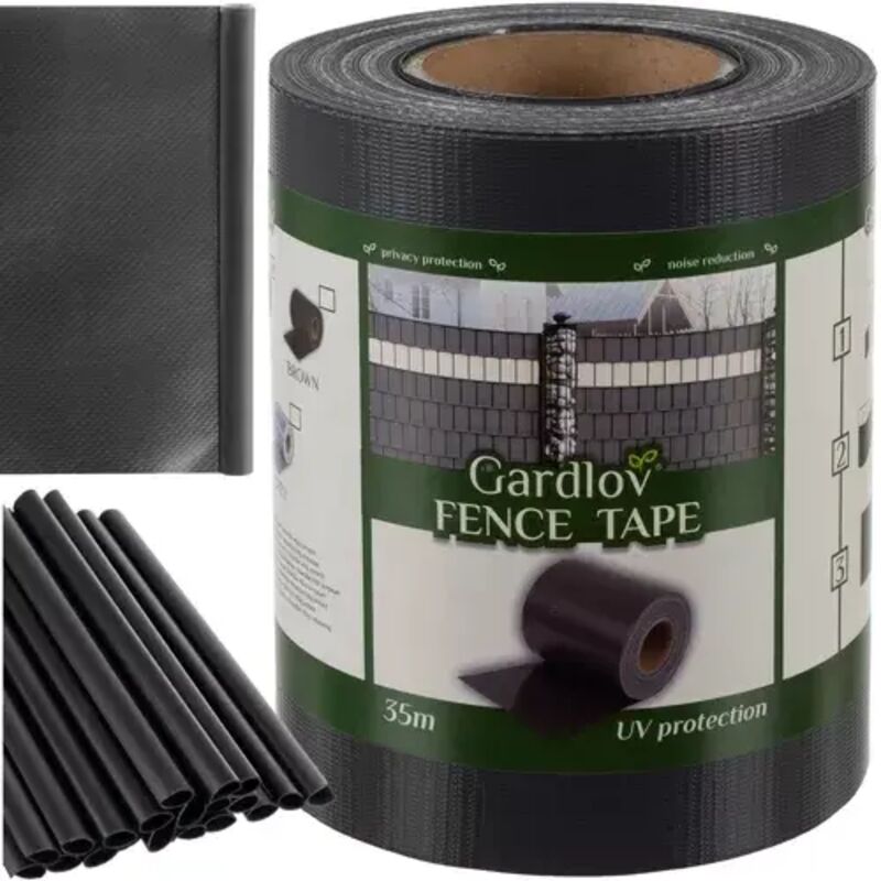 Northix - Zaunband 19cmx35m 450gm2 Anthrazit 23696