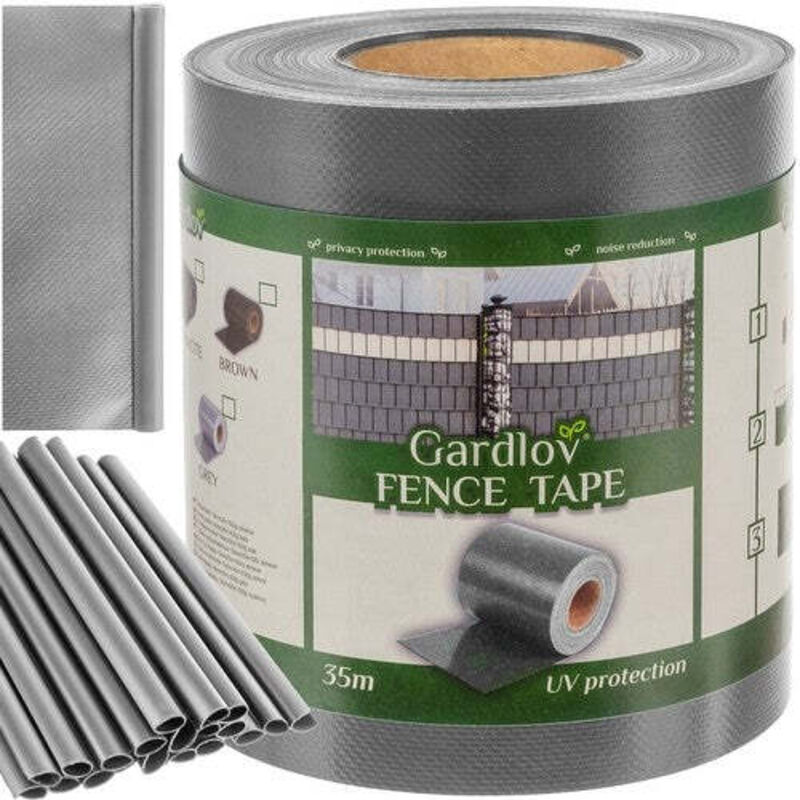 Northix - Zaunband 19cmx35m 630gm2 Grau 23704
