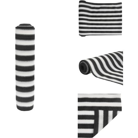 Zaunblende Anthrazit und Weiß 2x50 m HDPE 195 g/m² - Sichtschutznetz - Zaunblende - Gartenzubehör - HDPE Netz - Sonnenfilter