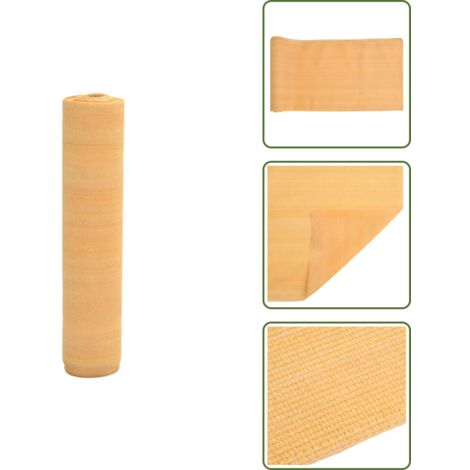 Zaunblende Sandfarbe 1x25 m HDPE 150 g/m² - Sichtschutznetz - Zaunblende - Gartenzubehör - Balkonabdeckung - Terrassenschutz