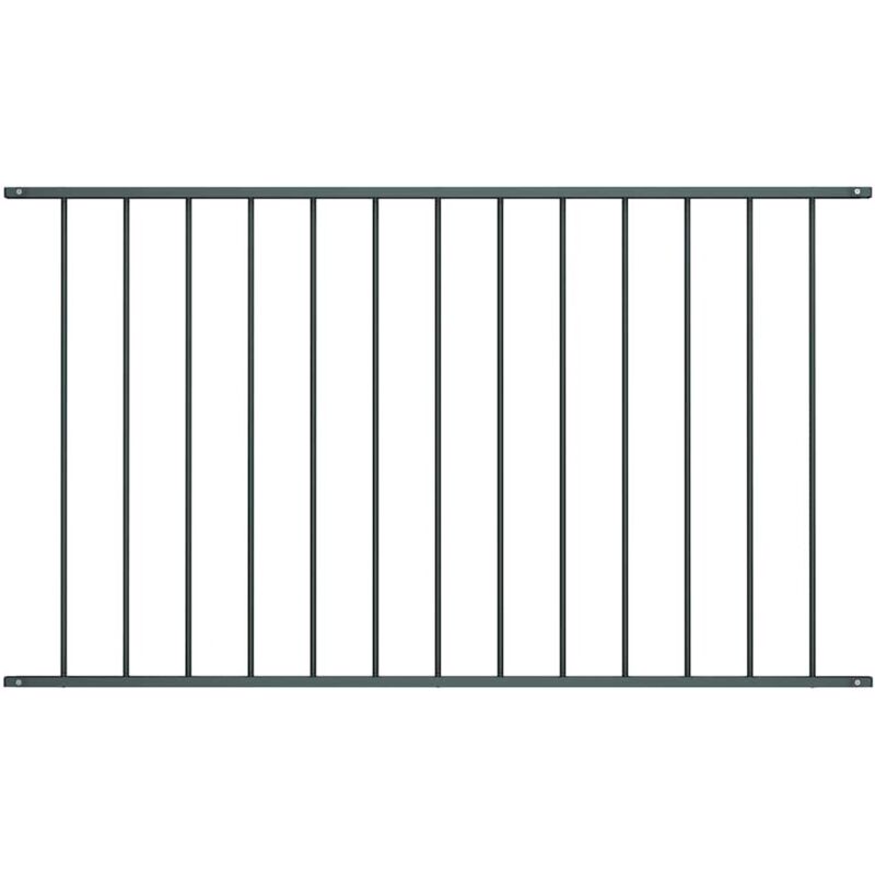 Vidaxl - Zaunelement Pulverbeschichteter Stahl 1, 7x1, 25 M Anthrazit
