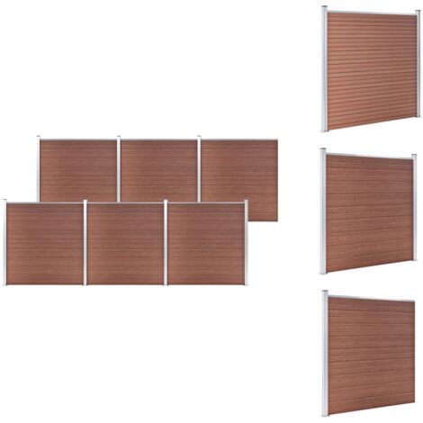 Zaunfelder - Living Gartenzaun WPC 1045x186 cm Braun