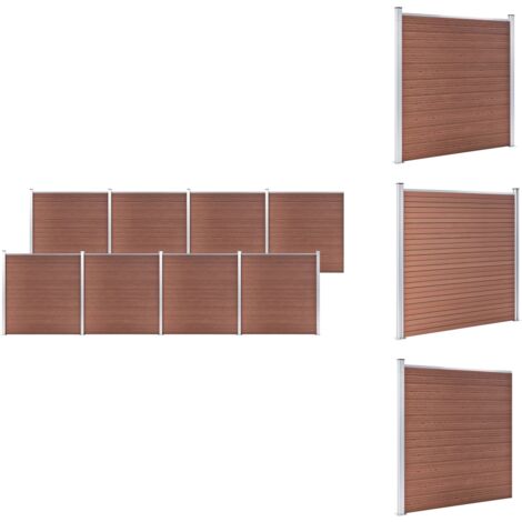 Zaunfelder - Living Gartenzaun WPC 1391x186 cm Braun