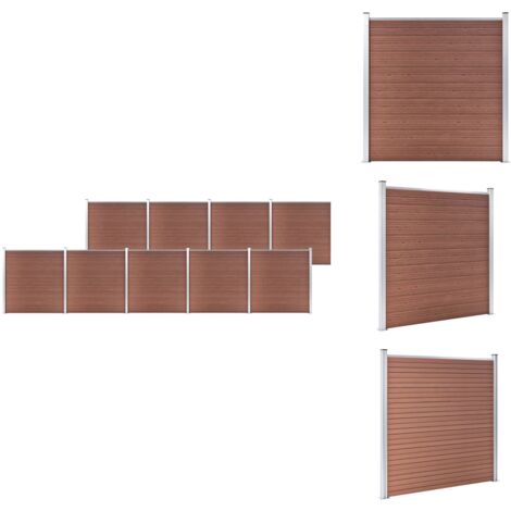 Zaunfelder - Living Gartenzaun WPC 1564x186 cm Braun