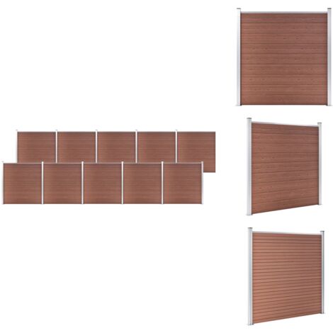 Zaunfelder - Living Gartenzaun WPC 1737x186 cm Braun