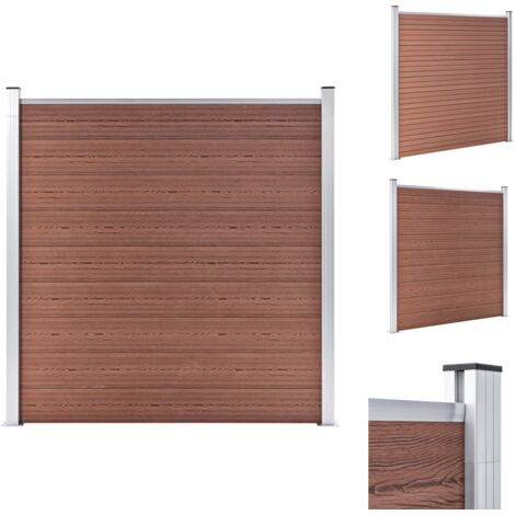 Zaunfelder - Living Gartenzaun WPC 180×186 cm Braun