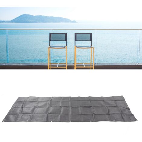 Zaungewebe mit verstärktem HDPE-Rahmen, Grau, 0,9 x 3 m, 540 g, 25 Befestigungselemente, recycelbar, 99 % UV-beständig