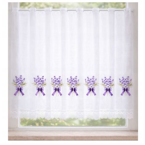 ZAZDROSKA ZAZDROSKA beau rideau de cuisine Provence LAVANDE fleur 300x70