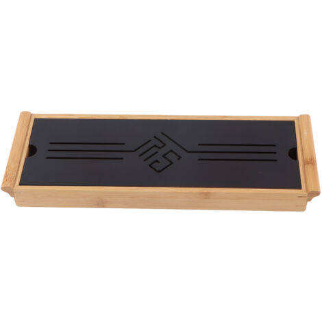 ZDETGU Bambus-Teeteller, traditioneller chinesischer Servierteller, Kung-Fu-Accessoire