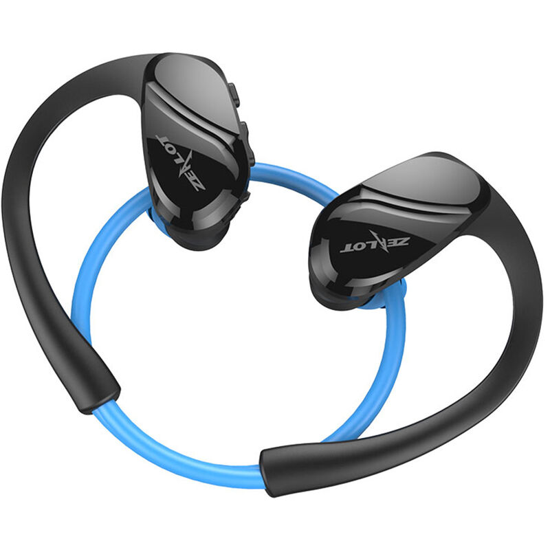 

H6 Auriculares internos inalambricos BT5.0 Auriculares de musica estereo Auriculares deportivos impermeables con microfono, Azul - Zealot