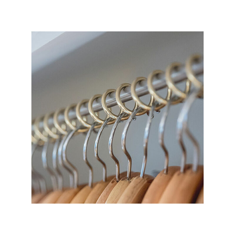 A Place For Everything - Zebedee Any Angle Premium Hanging Rail - 600mm - Brass