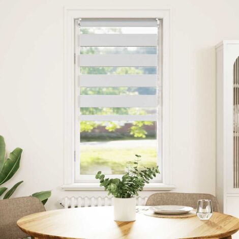 Zebra Blind 40 x 100 cm White vidaXL