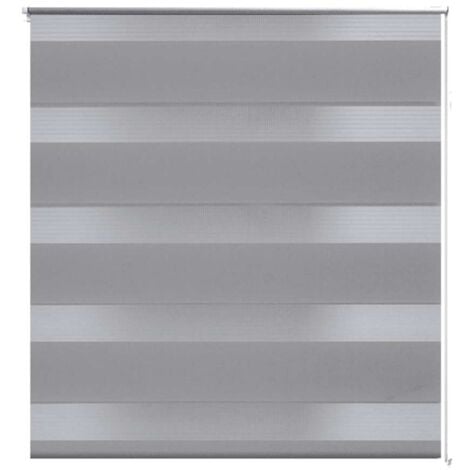 Zebra Blind 70 x 120 cm Grey vidaXL