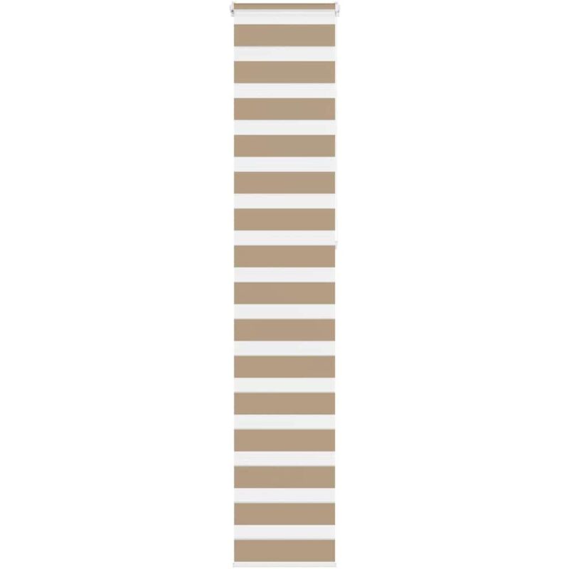 Zebra Blind Sand Brown 40x230 Cm Fabric Width 35.9 Cm Polyester Vidaxl