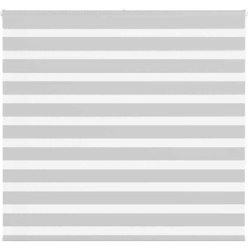 Zebra Blind Light Grey 165x150 Cm Fabric Width 160.9 Cm Polyester Vidaxl