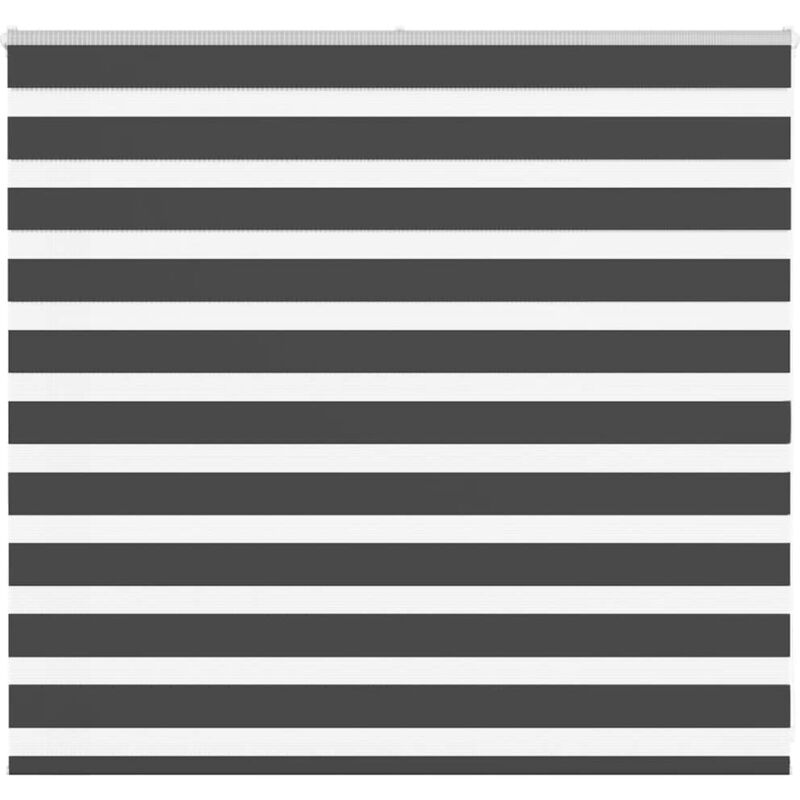 Zebra Blind Black 165x100 Cm Fabric Width 160.9 Cm Polyester Vidaxl