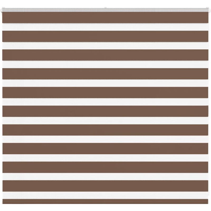 Zebra Blind Brown 165x100 Cm Fabric Width 160.9 Cm Polyester Vidaxl
