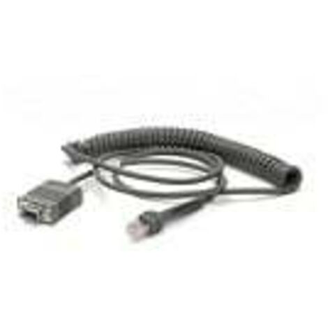 Zebra CBA-R71-C09ZAR - Lettore di codici a barre 2,8 m RS232 DB9 - Nero