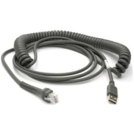 Zebra CBA-U29-C15ZBR cable USB 4,57 m USB 2.0 USB A Negro