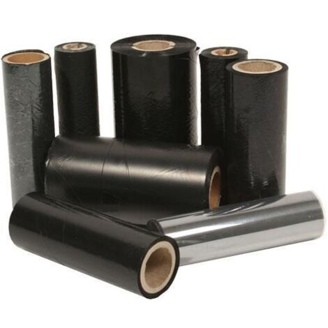Zebra Wachsband Schwarz, 110mmx450m, 02300BK11045