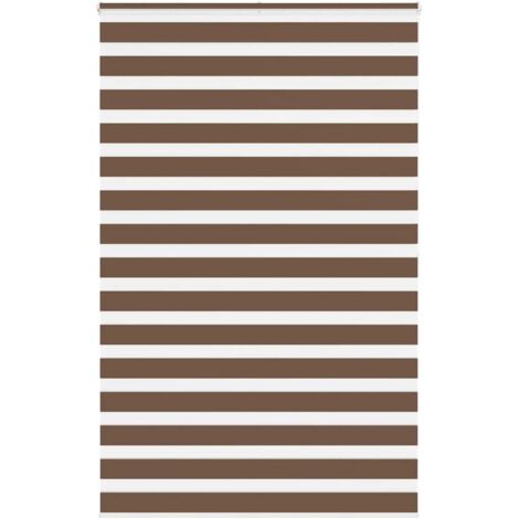 Zebrarollo Braun 140x200 cm Stoffbreite 135,9 cm Polyester vidaXL