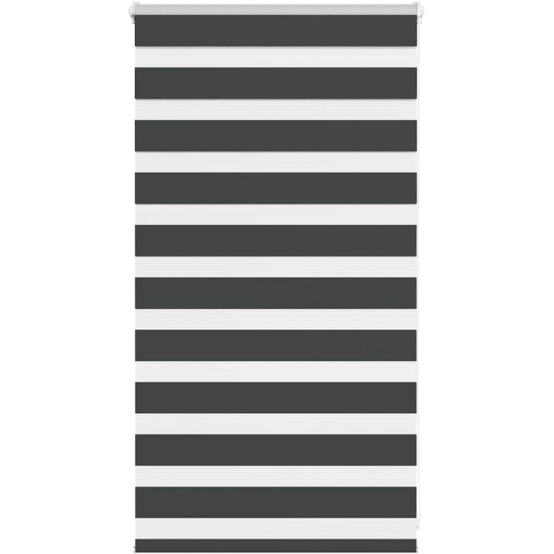 Zebrarollo Schwarz 85x100 Cm Stoffbreite 80, 9 Cm Polyester Vidaxl