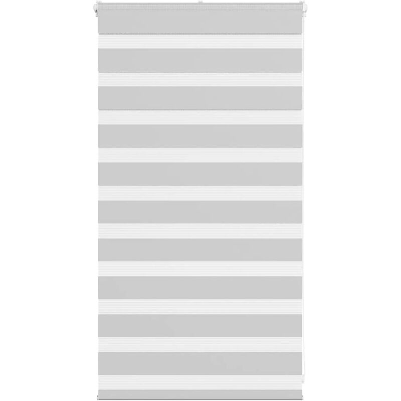 Zebrarollo Hellgrau 80x100 Cm Stoffbreite 75, 9 Cm Polyester Vidaxl