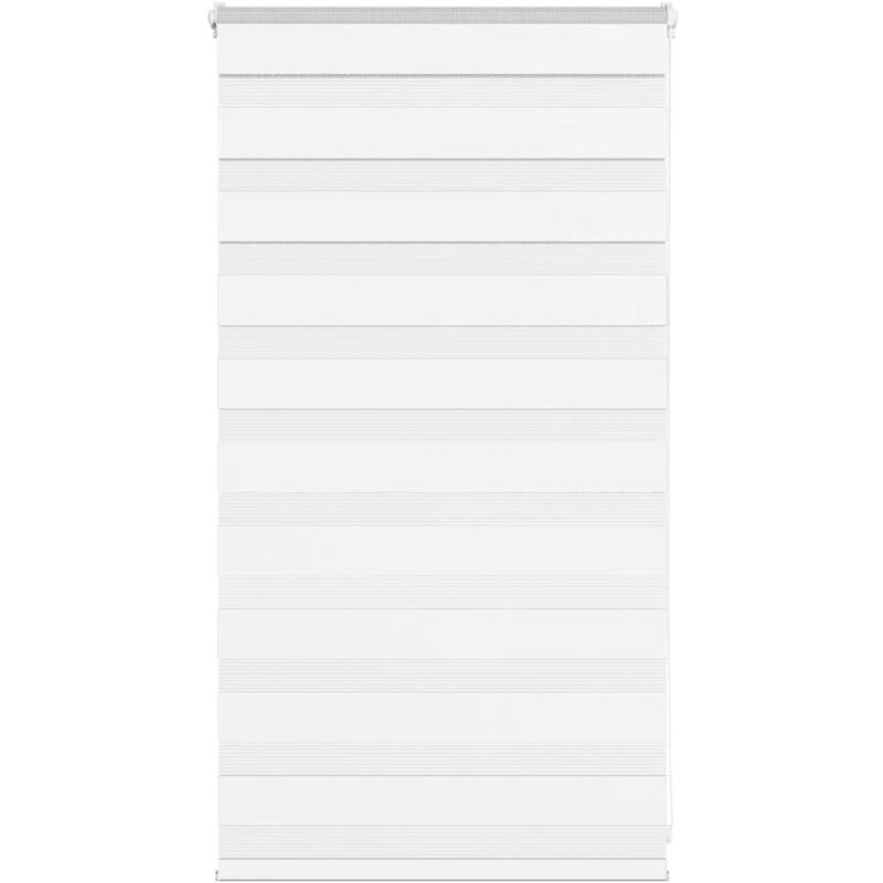 Zebrarollo Weiß 70x100 Cm Stoffbreite 65, 9 Cm Polyester Vidaxl