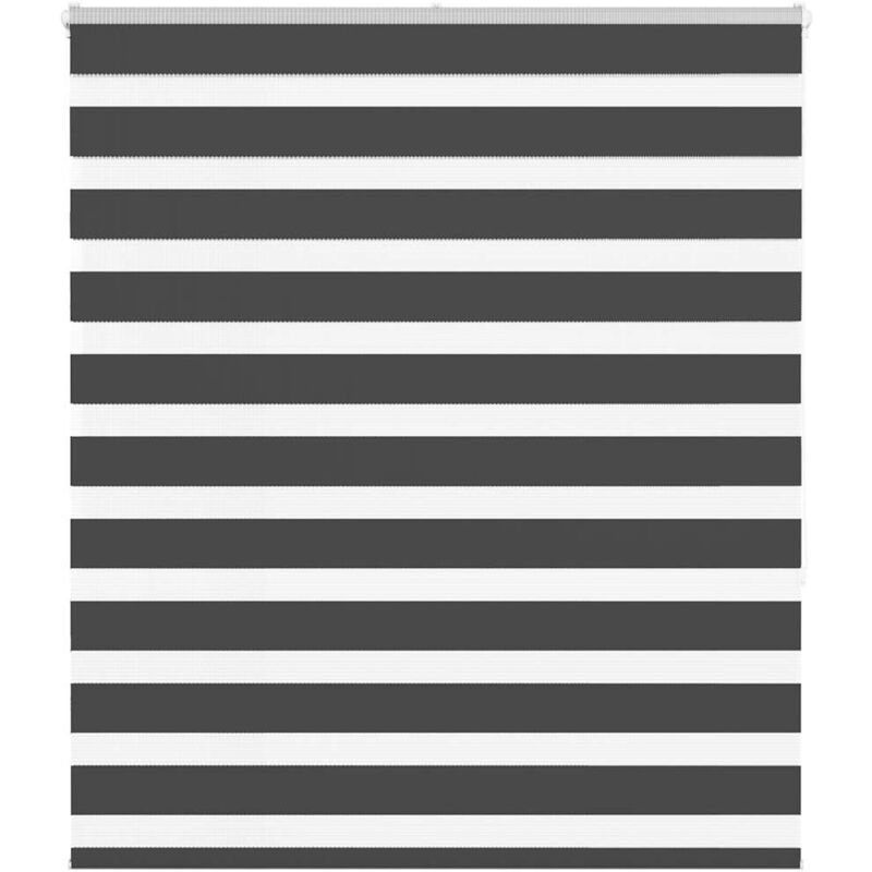 Zebrarollo Schwarz 135x150 Cm Stoffbreite 130, 9 Cm Polyester Vidaxl