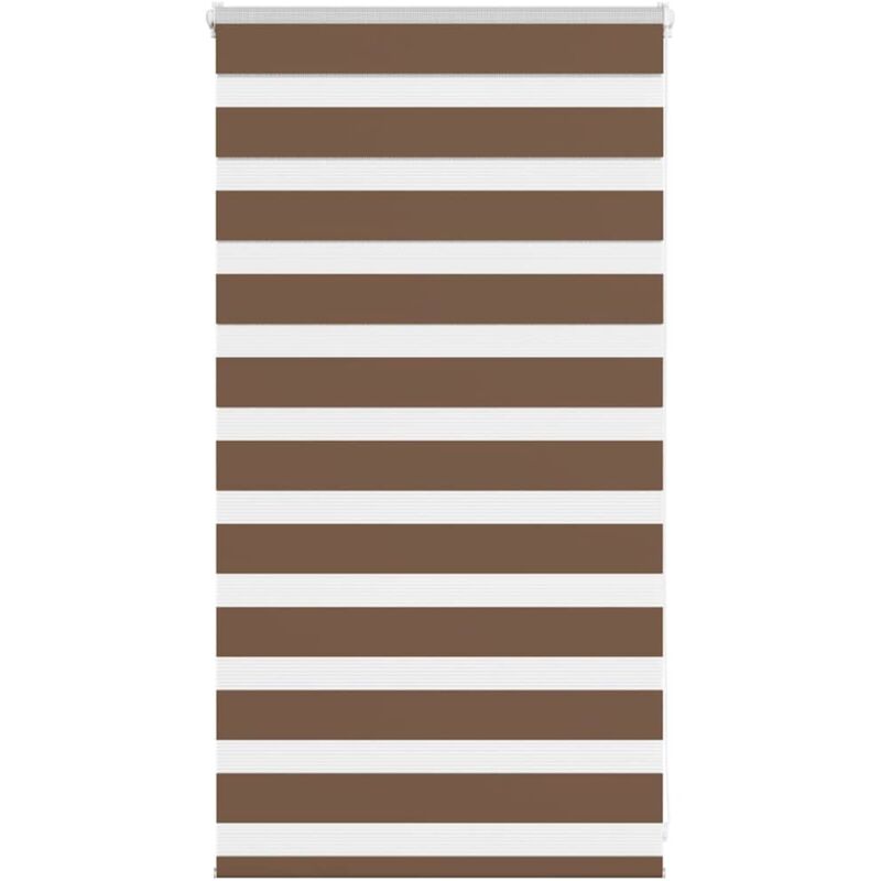 Zebrarollo Braun 85x100 Cm Stoffbreite 80, 9 Cm Polyester Vidaxl