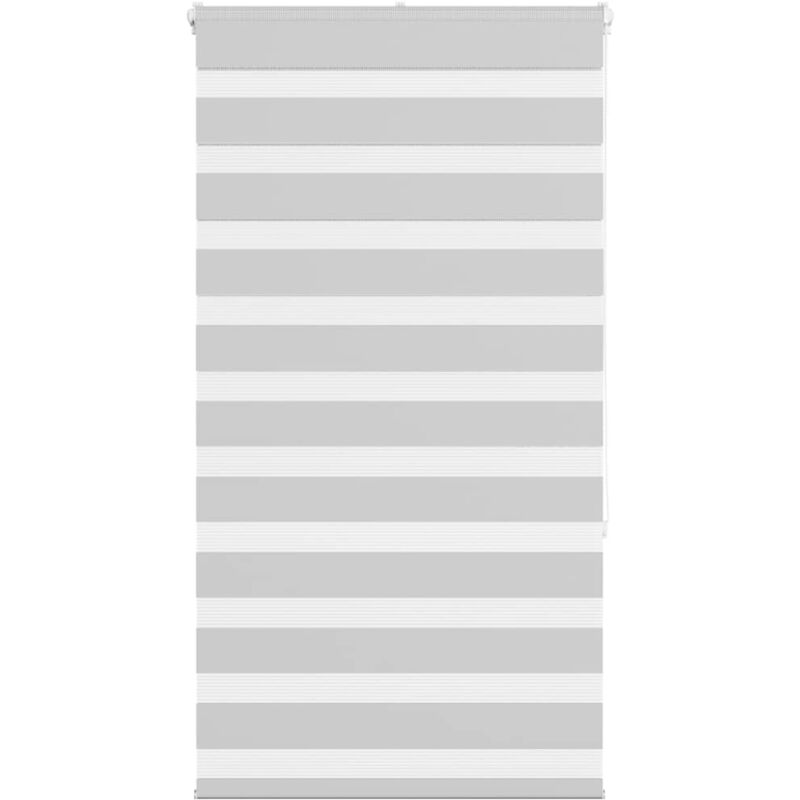 Zebrarollo Hellgrau 75x150 Cm Stoffbreite 70, 9 Cm Polyester Vidaxl