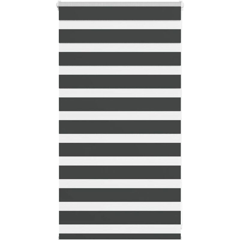 Zebrarollo Schwarz 80x100 Cm Stoffbreite 75, 9 Cm Polyester Vidaxl