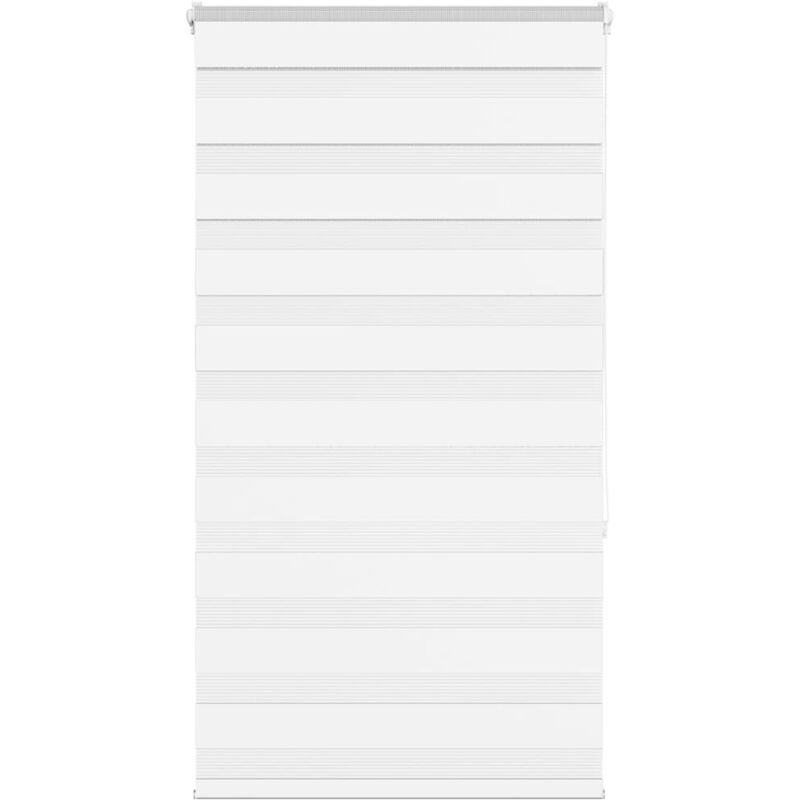 Zebrarollo Weiß 90x150 Cm Stoffbreite 85, 9 Cm Polyester Vidaxl